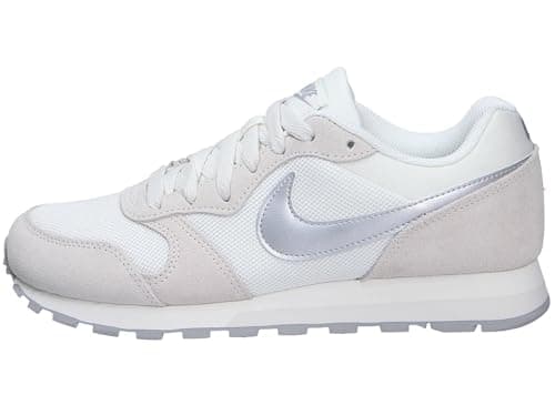 Image of Nike Women's Md Runner 2 Running Shoe, Sail/Metallic Silver/Phantom, 4.5 UK