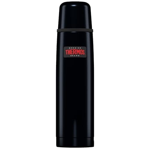 Image of Thermos - Light and Compact Flask, Midnight Blue (1L) - Premium Leak Proof Insulated Tea & Coffee Flask for Hot & Cold Drinks, Built-in Cup, Push Button Stopper, BPA-Free, Durable Steel