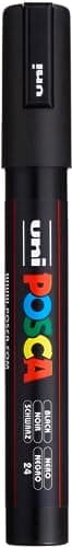 Image of uni-ball poscablack5m Posca Marker with Medium Bullet Tip - Black