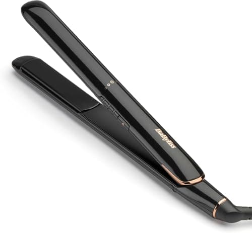 Image of BaByliss Rose Lustre Hair Straighteners – Ceramic Smooth‑Glide Plates for Sleek & Frizz‑Free Styling, 30s Fast Heat‑Up, (180-230°C), Straightening & Smoothing Flat Iron, Worldwide Use, 2515DU