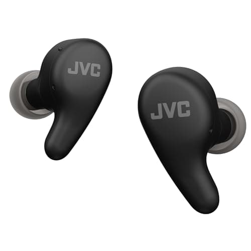 Image of JVC HA-A23T-B Gumy Premium Wireless Earphones with Noise Cancellation, Bluetooth 5.4, Ambient Sound Mode, 26 Hours Battery Life, Translucent Charging Case, USB-C, Black