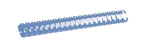 Image of GBC CombBind Binding Combs, 14 mm, 125 Sheet Capacity, A4, 21 Ring, Blue, Pack of 100, 4028238
