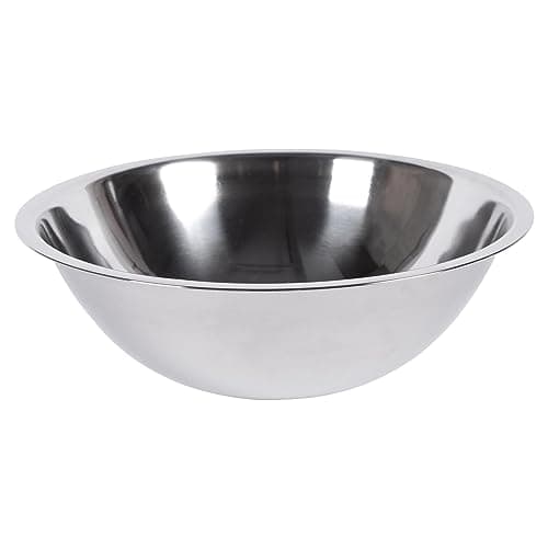 Image of Argon Tableware 5.5L Mixing Bowl - 34cm Polished Metal Dishwasher Safe Large Nesting Bowl Durable Stainless Steel Mixing Dish for Baking, Cooking & Food Prep