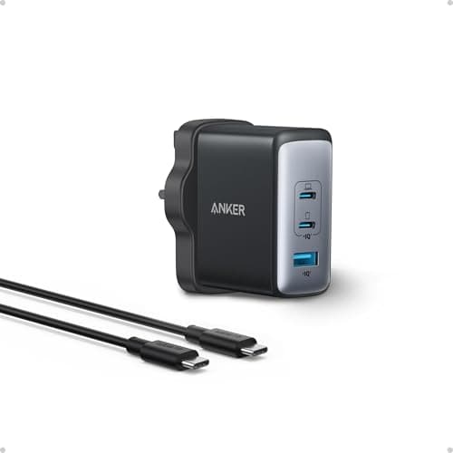 Image of USB C Plug, Anker 100W USB C Charger, 736 Charger (Nano II 100W), 3-Port Fast Compact Wall Charger for MacBook Pro/Air, Google Pixelbook, ThinkPad, Dell XPS, iPad Pro, Galaxy S22/S20, iPhone 17/16Pro
