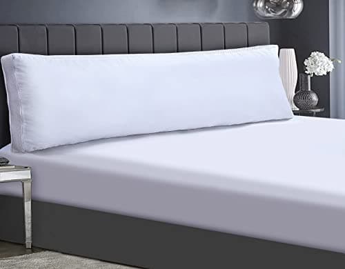 Image of Bedding Home Hollow Fiber Filling Airmesh Bolster Pillow 4.6ft Double, Back Support Full Body Cuddle Cushion Maternity Pillow for Women, Pregnancy Pillows For Front, Back & Side Sleeping (4.6ft)