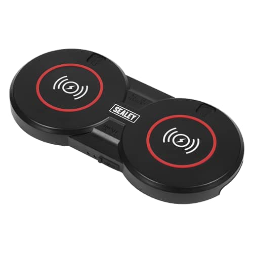 Image of Sealey WCB4 5V-2A Double Wireless Charging Base