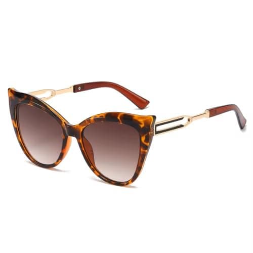 Image of Luxury Cat Eye Sunglasses for Women, UV400 Protection- 7 Colours Available! (Leopard)