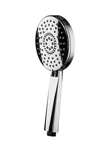 Image of Croydex Belmore Aqua Air Water Saving 5 Function Shower Head - Chrome Shower Heads with Aqua Air Device, 5 Function Shower Spray, Rub Clean Nozzles, Universal ½” Connection