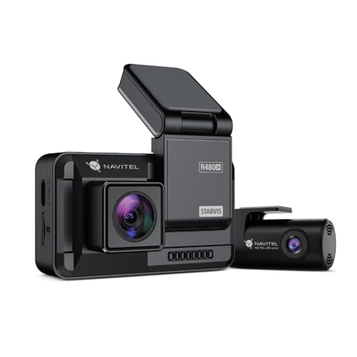 Image of Navitel R480 2K Dual Dash Cam 2560x1440p Frontview Camera Full HD Review Camera - 160 degree Wide Angle Shooting, G-Sensor, IMX335 sensor, Loop recording with 2" Display