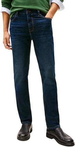 Image of Tommy Hilfiger Men Straight Denton STR Jasper IND MW0MW41902 Straight, Denim, 36W / 32L