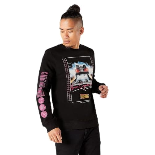 Image of Zavvi Back To The Future Flux Capacitor 80s Sweatshirt - Black L