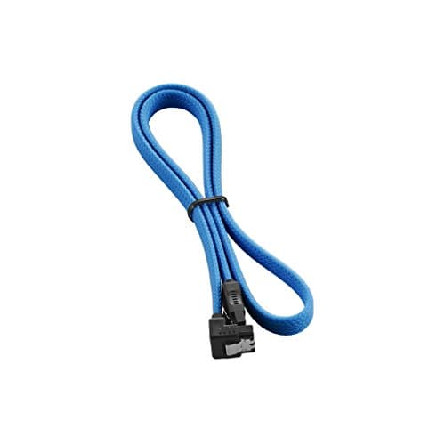 Image of CableMod compatible ModMesh Right Angle SATA 3 Cable 60cm - hellblau
