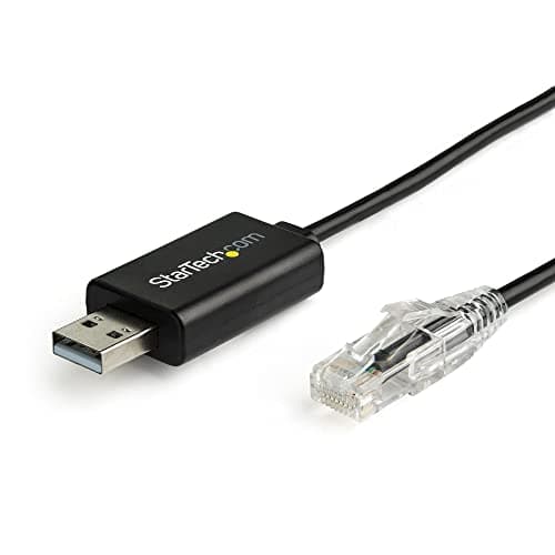 Image of StarTech.com 6 ft (1.8 m) Cisco USB Console Cable - USB to RJ45 Rollover Cable - 460Kbps - Windows, Mac and Linux Compatible - M/M (ICUSBROLLOVR)