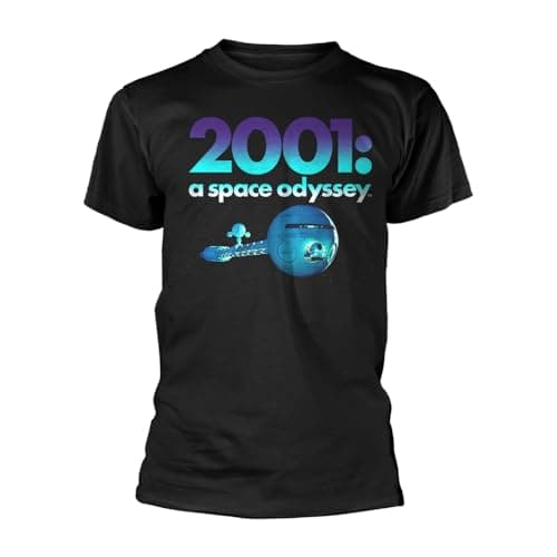Image of 2001: A Space Odyssey Spaceship Official Tee T-Shirt Mens Unisex (Large) Black
