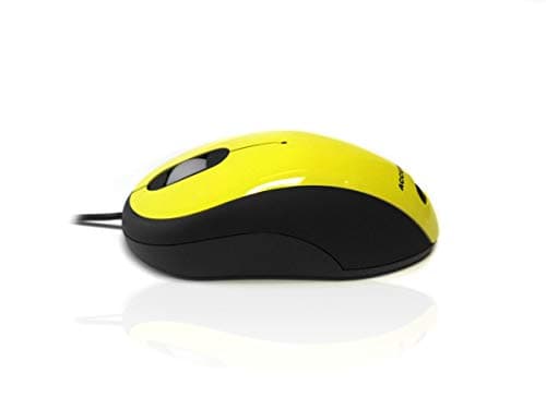 Image of Accuratus Image Yellow - USB Full Size Computer Mouse with Glossy Finish