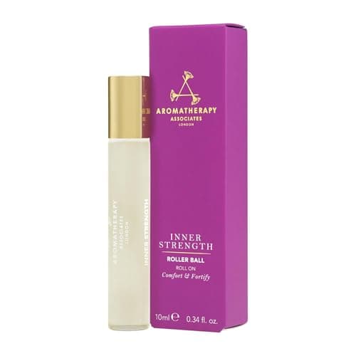 Image of Aromatherapy Associates Inner Strength Roller Ball 10ml -100% Natural, Hand Crafted Roll On - Encourage, Comforting Clary Sage, Focusing Frankincense & Balancing Geranium, Energising
