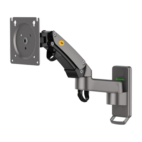 Image of NB North Bayou Monitor Wall Mount for 17 to 35 inch Screen, Single Monitor Arm Holds 3 to 12 kg, Adjustable Tilt Swivel Rotation | VESA 75 & 100 mm F150