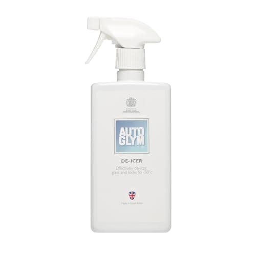 Image of Autoglym De-Icer, 500ml - Fast Acting Car De-Icer Spray Made with Water-free Formula to Quickly Clear Frost, Ice or Snow Without Re-freezing