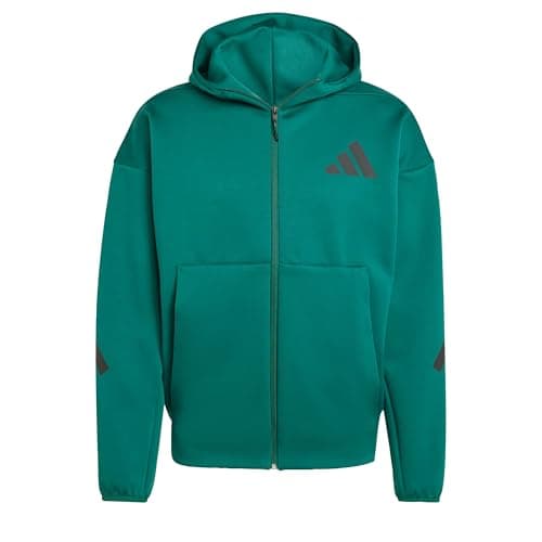 Image of adidas Mens Z.N.E. Fz Tracksuit Top College Green S