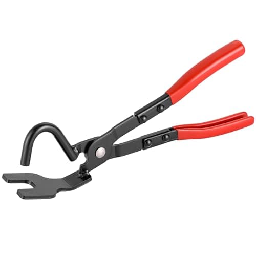 Image of DASBET Exhaust Hanger Removal Tool, Exhaust Hanger and Rubber Bracket Separation Exhaust Pliers Compatible with All Exhaust Rubber Hangers Exhaust Hanger Brackets Rubber Hanger Support Removal Tool