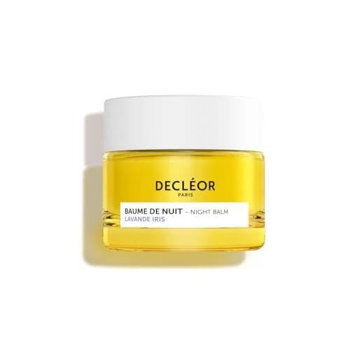 Image of Decléor Lavender Iris Night Balm 15ml – Overnight Face Balm for Firming and Elasticity, Smoothing Skin Texture and Supporting Regeneration with Essential Oils