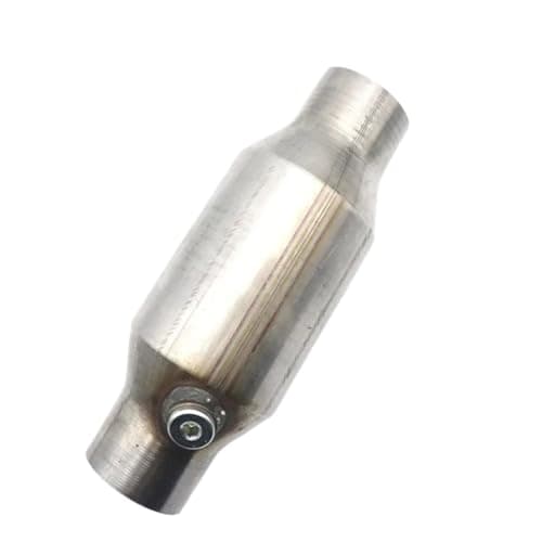 Image of Front Catalytic Converter Fit For Universal 2'' /2.25'' /2.5'' /3" Catalytic Converter Oxygen Sensor Catalyst Converter Round Stainless(2.5 inch)