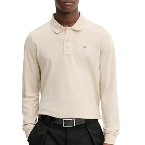 Image of Tommy Hilfiger Men's Beige Polo DM0DM20232, beige, M