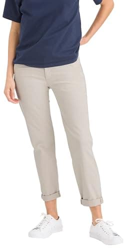 Image of Dockers Womens Weekend Chino Slim Pants, Beige, 29W UK