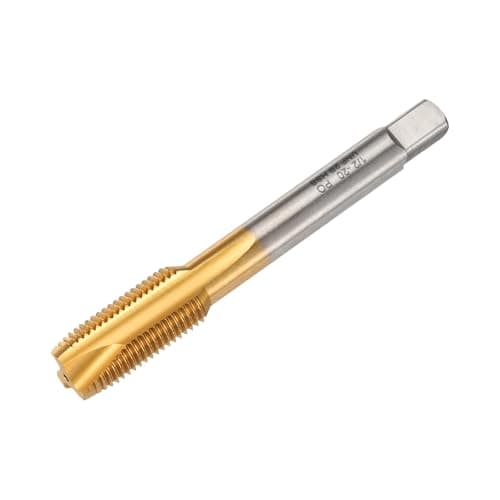Image of sourcing map 1/2-20 UNF B2 Spiral Point Thread Tap, Screw Tap Threading Tapping Tool, Titanium Coated 6542 High Speed Steel Machine Taps Tapping Bit