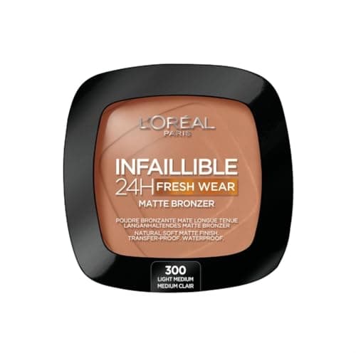 Image of L'Oréal Paris Soft Matte Bronzer, Longwear, Matte Finish, Waterproof and Transfer-proof, Infallible 24H, 300 Light Medium