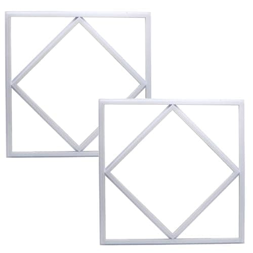 Image of Brightex (Pack of 2 Ultra-Bright LED Diamond Panel Lights, 72W 600x600mm, 7200 Lumens, Diamond Square Recessed Ceiling Light, Commercial Lighting for Offices & Workspaces (Cool White 7000K)