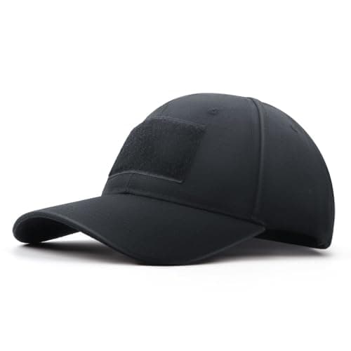 Image of GES Tactical Hat Military Style Mens Army Combat Operators Baseball Cap (Black)(Size: 9.5CM)