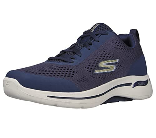Image of Skechers Men's Gowalk Arch Fit-Athletic Workout Walking Shoe with Air Cooled Foam Sneaker, Navy, 11 UK