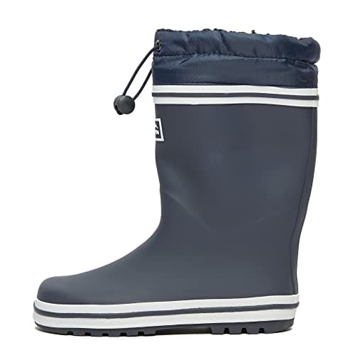 Image of Peter Storm Kids' Fleece Cuff Wellies with Adjustable Fleece Lined Cuff and Grippy Outsole, Waterproof Wellington Boots (Navy, UK Footwear Size System, Little Kid, Numeric, Medium, 10)