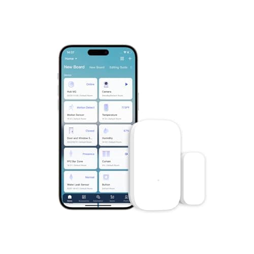 Image of Aqara Door and Window Sensor, Requires AQARA HUB, Zigbee Connection, Wireless Mini Contact Sensor for Alarm System and Smart Home Automation, Compatible with Apple HomeKit, Alexa, Works with IFTTT
