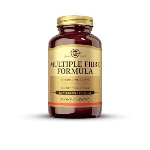 Image of Solgar Multiple Formula Vegetable Capsules - Pack of 120 - Supplement for Digestive Support - Soluble and Insoluble - Vegan