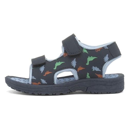 Image of Walkright Colton Boys Blue Dino Easy Fasten Sandal - Size 5 Child UK - Blue