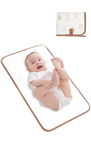 Image of Lekebaby Nappy Changing Mat Foldable Baby Change Mats Travel Portable Baby Change Mat, Elephant