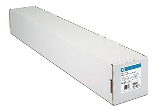 Image of HP - Coated Paper - Roll (84.1 cm x 45.7 m) - 1 roll(s), Black/White