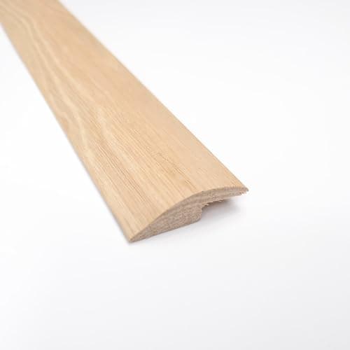 Image of Project DIY® Solid Oak Ramp & Reducer Threshold Door Bar – 900mm x 42mm – 7mm Rebate Height – Premium Solid Oak R Section – Smooth Finish (Unfinished - No Oil)