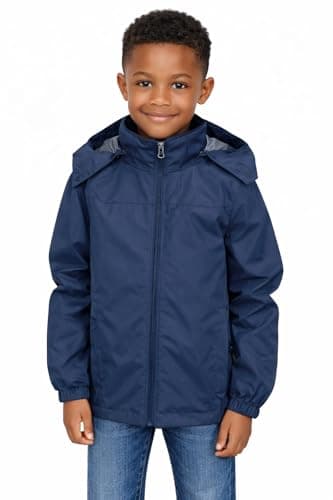 Image of Blu Apparel Kids Waterproof Jacket (UK, Age, 11 Years, 12 Years, Regular, Navy)