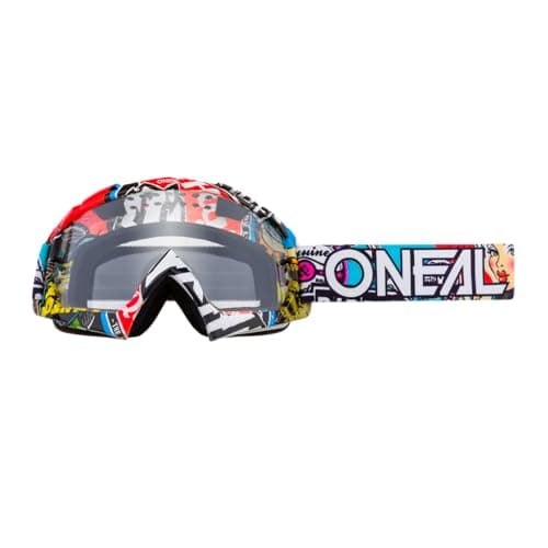 Image of O'NEAL B-10 Goggle Crank Crossbrille Klar Motocross DH Downhill MX Anti-Fog Glas, 6024-500O