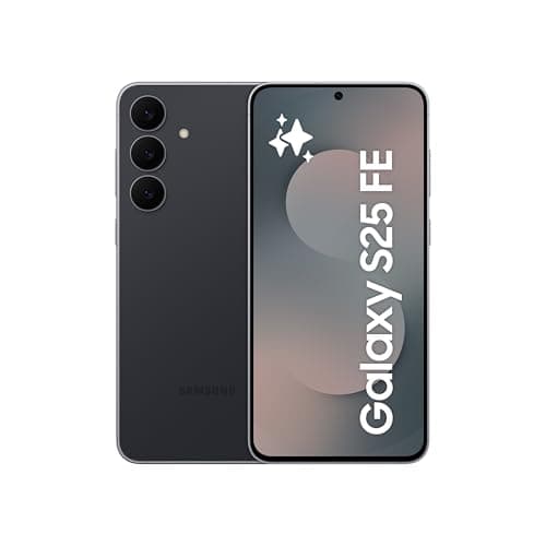 Image of Samsung Galaxy S25 FE AI Phone, JetBlack, 8GB RAM, 256GB Storage, 50MP Camera, 6.7’’ Display, Slim & Lighter Design - International Version