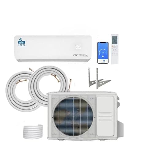 Image of 12000 BTU Air Conditioner Wall Split Wi Fi 5 In 1 Air Cooler Heater Dehumidifier Air Purifier Fan With Heat Pump Remote Control 3.4 kW A++ Rating 2 Pipes and Installation Kit Included