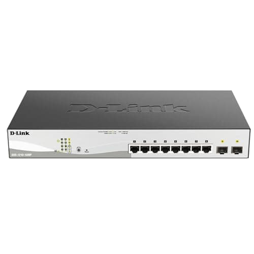 Image of D-Link DGS-1210-10MP 10-Port Gigabit Smart Managed PoE Switch with 2 Gigabit SFP Ports, 130 W Power Budget, Enhanced L2 Switching and Security