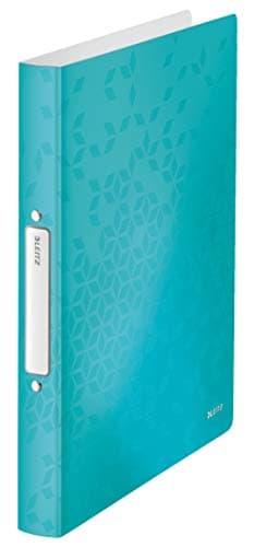 Image of Leitz Wow 2-O Ringbinder A4 PP 25mm Ice Blue [Pack of 10]