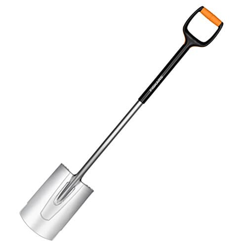 Image of Fiskars Xact Edging & Planting Spade Large, Length: 120 cm, Steel blade/fibreglass reinforced plastic handle, Black/Orange, Size: L, 1003681