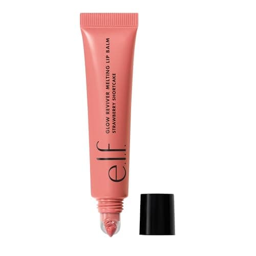 Image of e.l.f. Glow Reviver Melting Lip Balm, Hydrating Tinted Lip Balm For A Glossy Finish & Soft, Supple Lips, Vegan & Cruelty-Free, Strawberry Shortcake