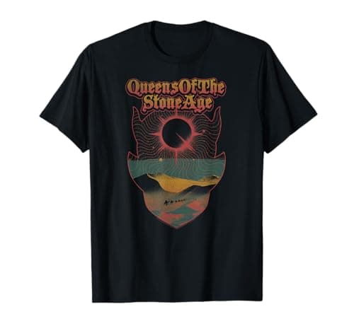 Image of Official Queens of The Stone Age Doom Dune Retro Band T-Shirt