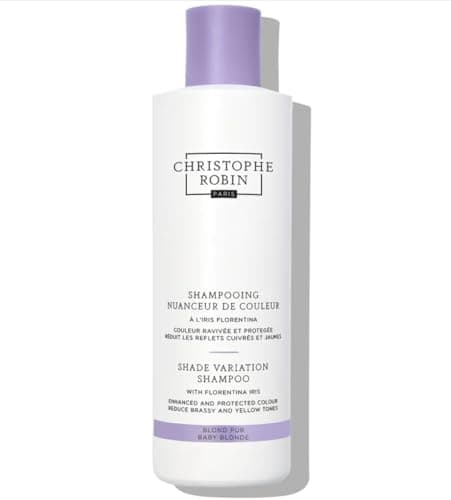 Image of Christophe Robin Shade Variation Shampoo with Florentina Iris 250ml – Enhances Hair Color & Shine, Protects Against Fading, Nourishes & Revitalizes Hair